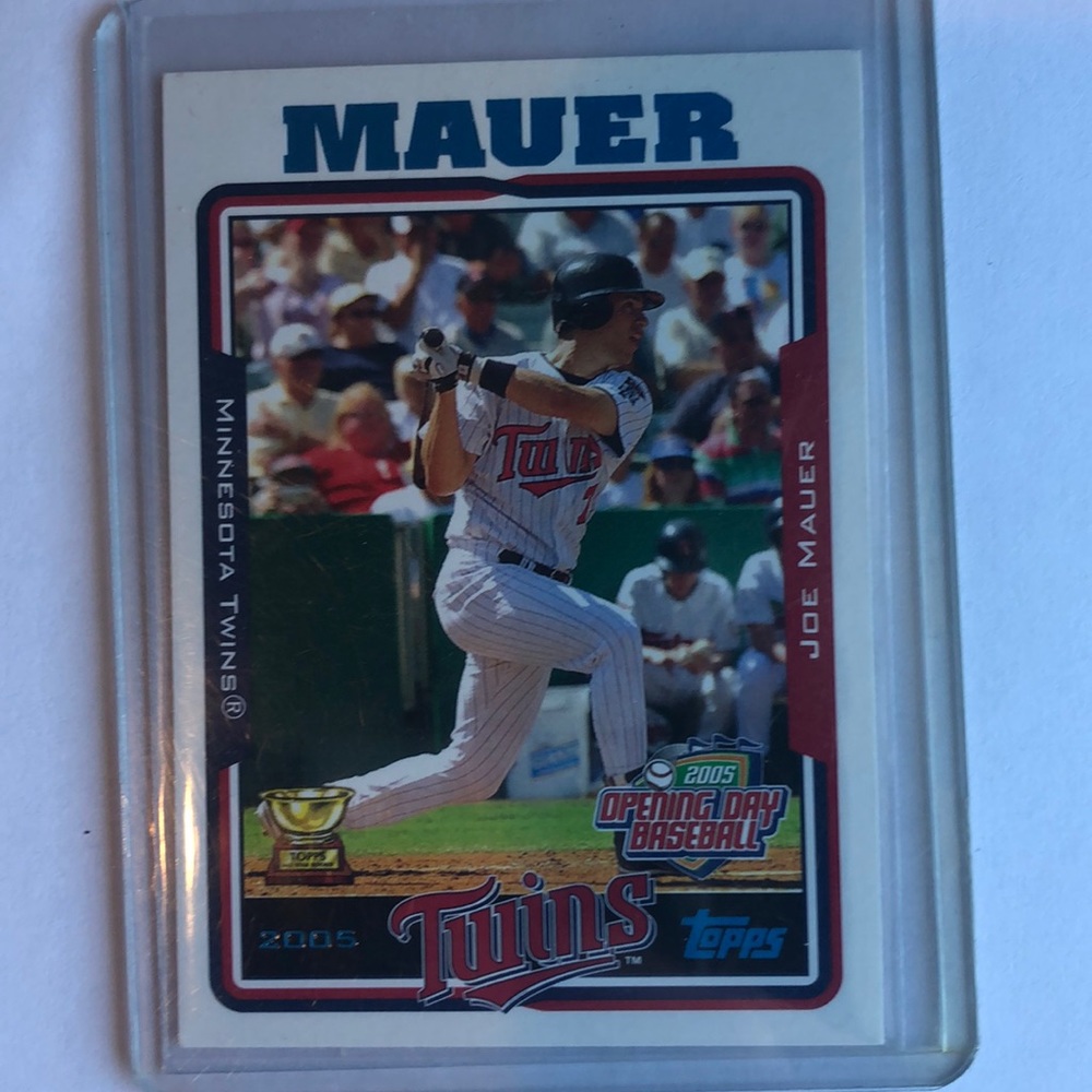 Joe Mauer Topps Rookie card